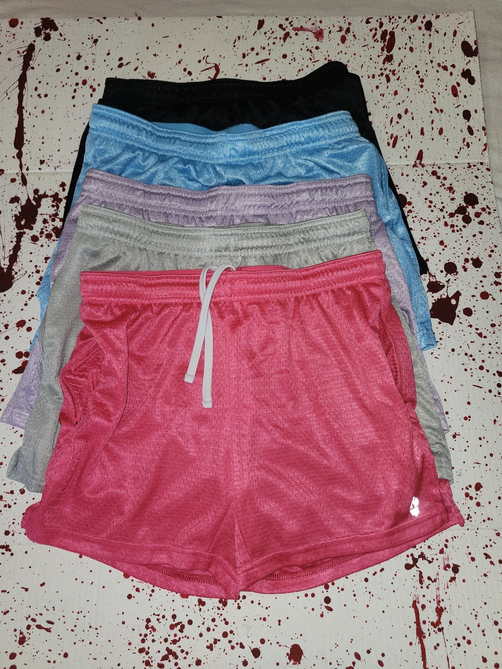 Oliberty Women's Athletic Mesh Shorts - Multi Color 5 Pairs